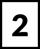 Icon of the number 2 in a rectangle